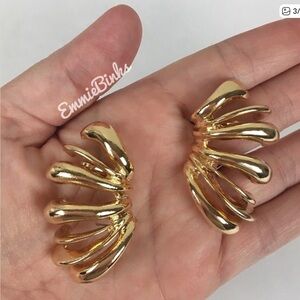 New Zara Chunky Metallic Ear Cuffs Earrings